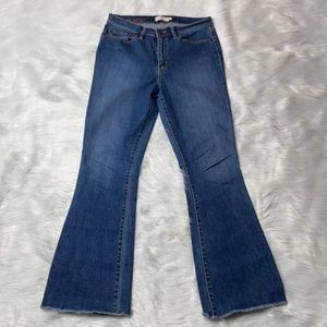 Tory Burch Women's Straight Leg Jeans in Medium Blue Denim